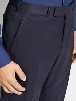 Pants>ZEGNA Navy Blue Centoventimila Wool Pants NavyBlue
