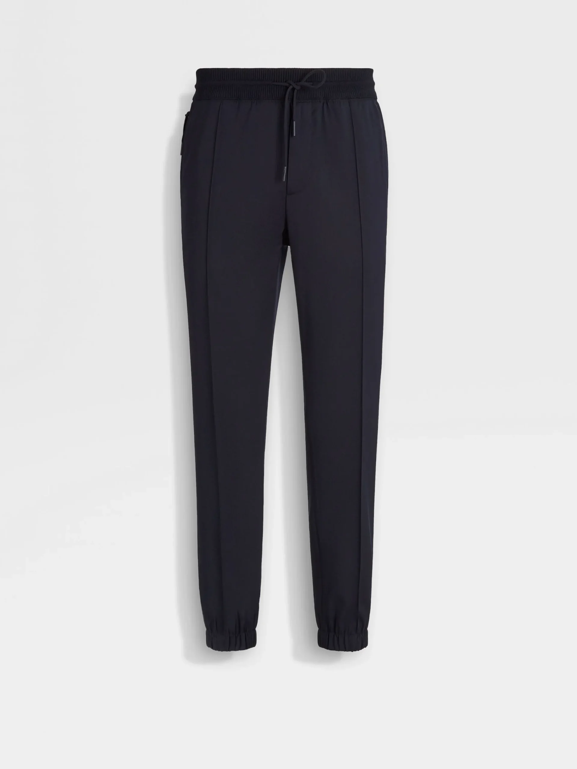 Joggers And Sweatshirts>ZEGNA Navy Blue High Performance™ Wool Joggers NavyBlue