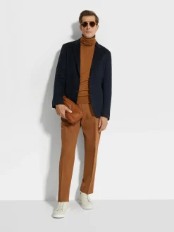Blazers>ZEGNA Navy Blue Oasi Cashmere Jacket NavyBlue