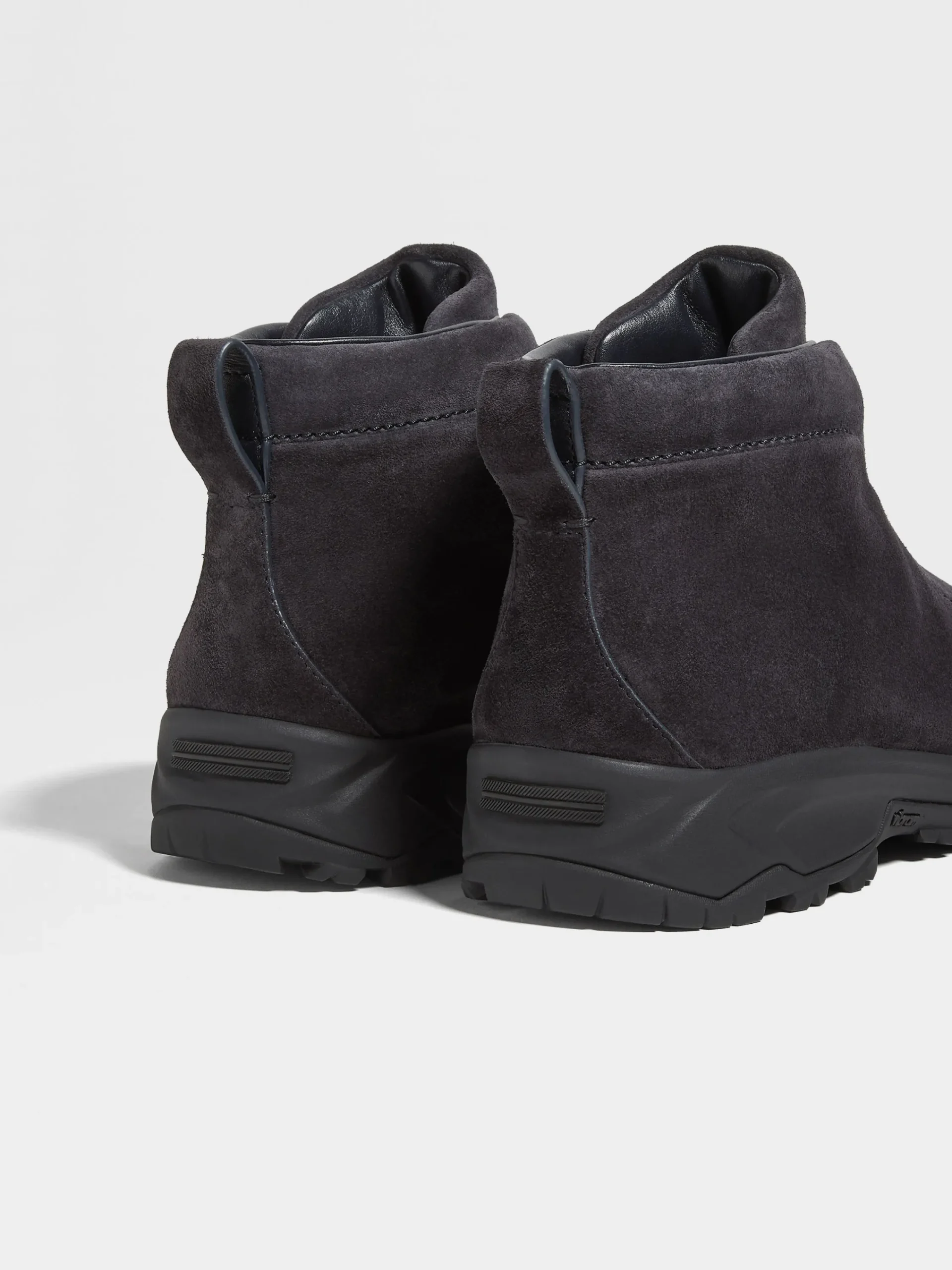 Travel In Style|Boots>ZEGNA Navy Blue Suede Triple Stitch™ Vetta Sneakers NavyBlue