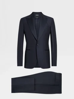 Suits>ZEGNA Navy Blue Trofeo™ 600 Tailoring Evening Suit NavyBlue
