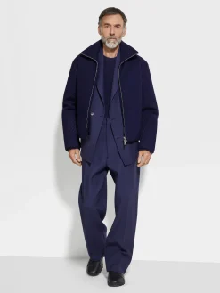 Travel In Style|Jackets And Coats>ZEGNA Oasi Cashmere Blouson InkBlue