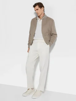 Jackets And Coats>ZEGNA Oasi Cashmere Elements Bomber LightTaupe