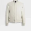 Jackets And Coats>ZEGNA Oasi Cashmere Elements Bomber White