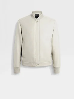 Jackets And Coats>ZEGNA Oasi Cashmere Elements Bomber White