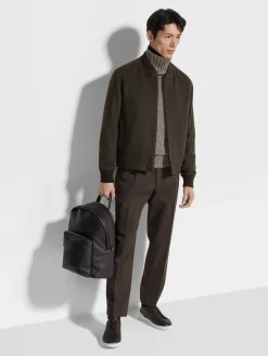 Jackets And Coats>ZEGNA Oasi Cashmere Elements Bomber DarkBrown