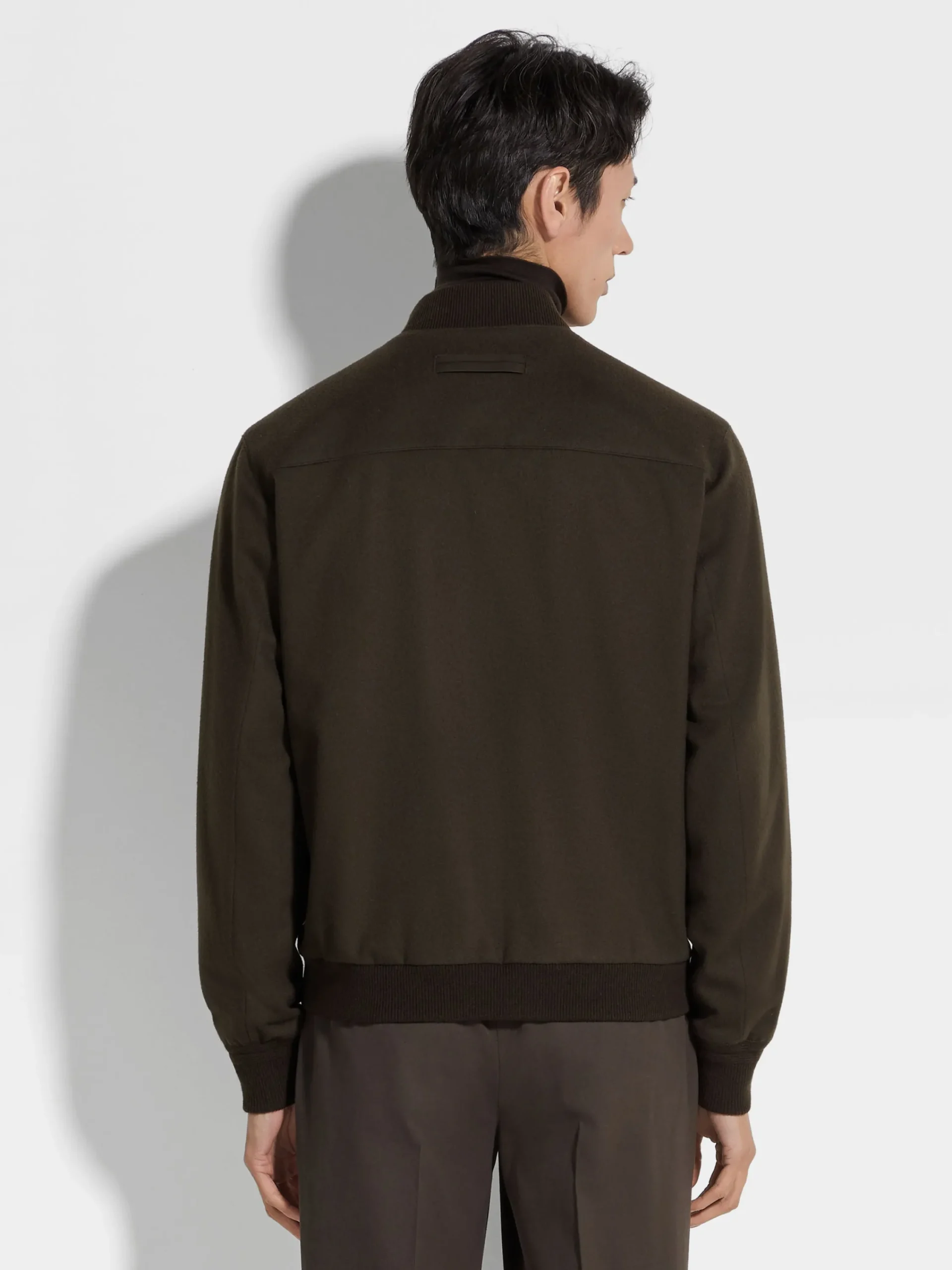 Jackets And Coats>ZEGNA Oasi Cashmere Elements Bomber DarkBrown