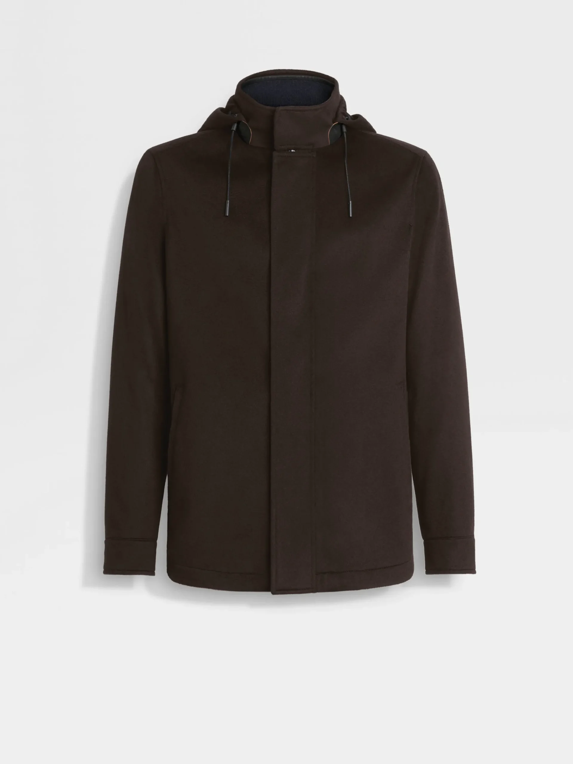 Jackets And Coats>ZEGNA Oasi Cashmere Elements Cima Overjacket DarkBrown
