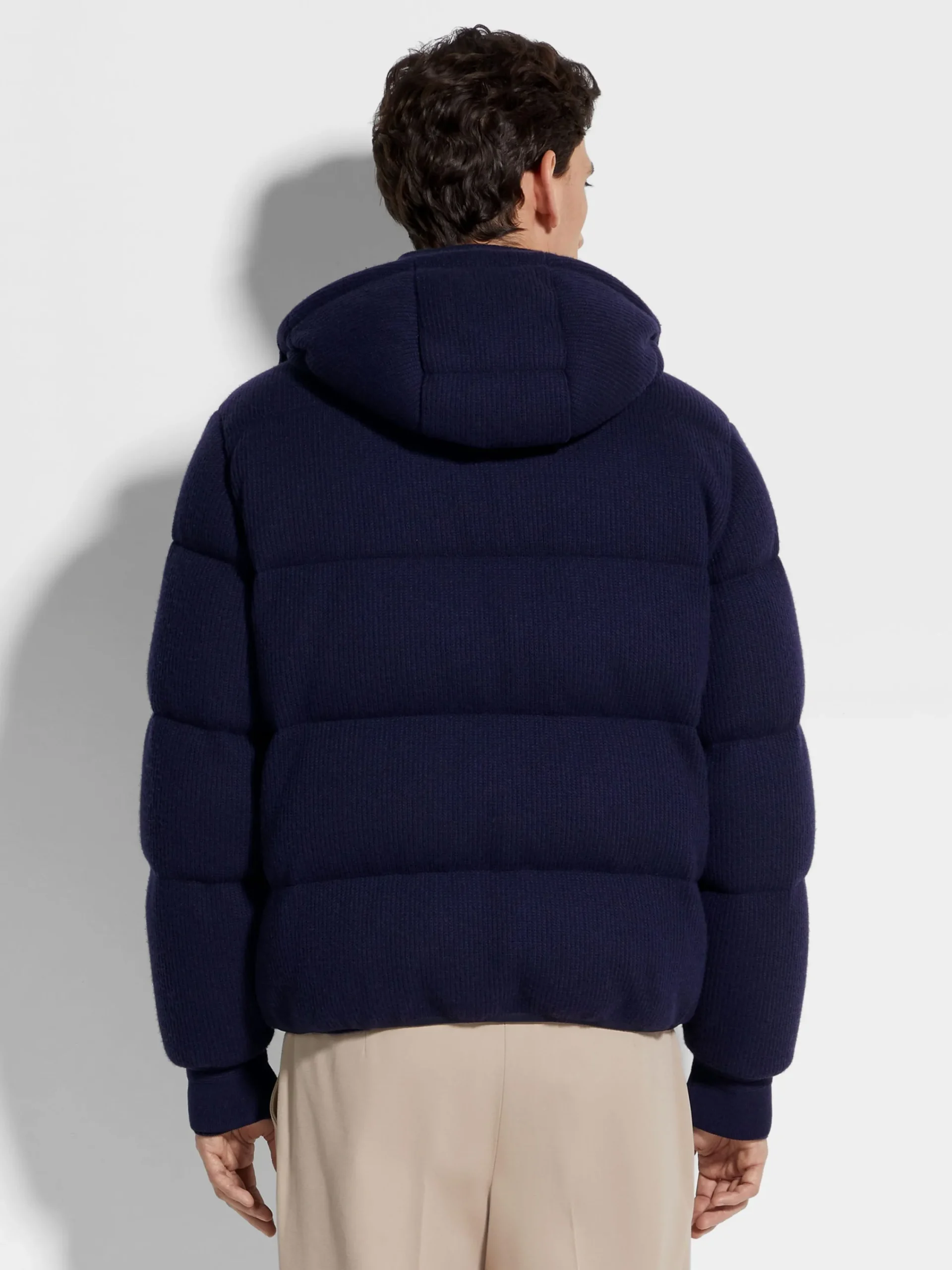 Travel In Style|Down Jackets>ZEGNA Oasi Cashmere Elements Ghiaccio Blouson InkBlue