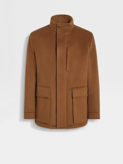 Jackets And Coats>ZEGNA Oasi Cashmere Elements Overjacket Foliage