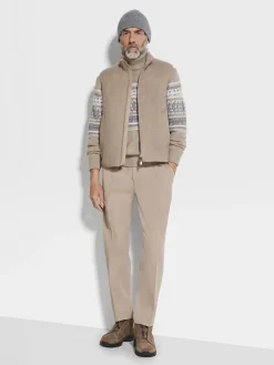 Travel In Style|Down Jackets>ZEGNA Oasi Cashmere Elements Vest LightTaupe