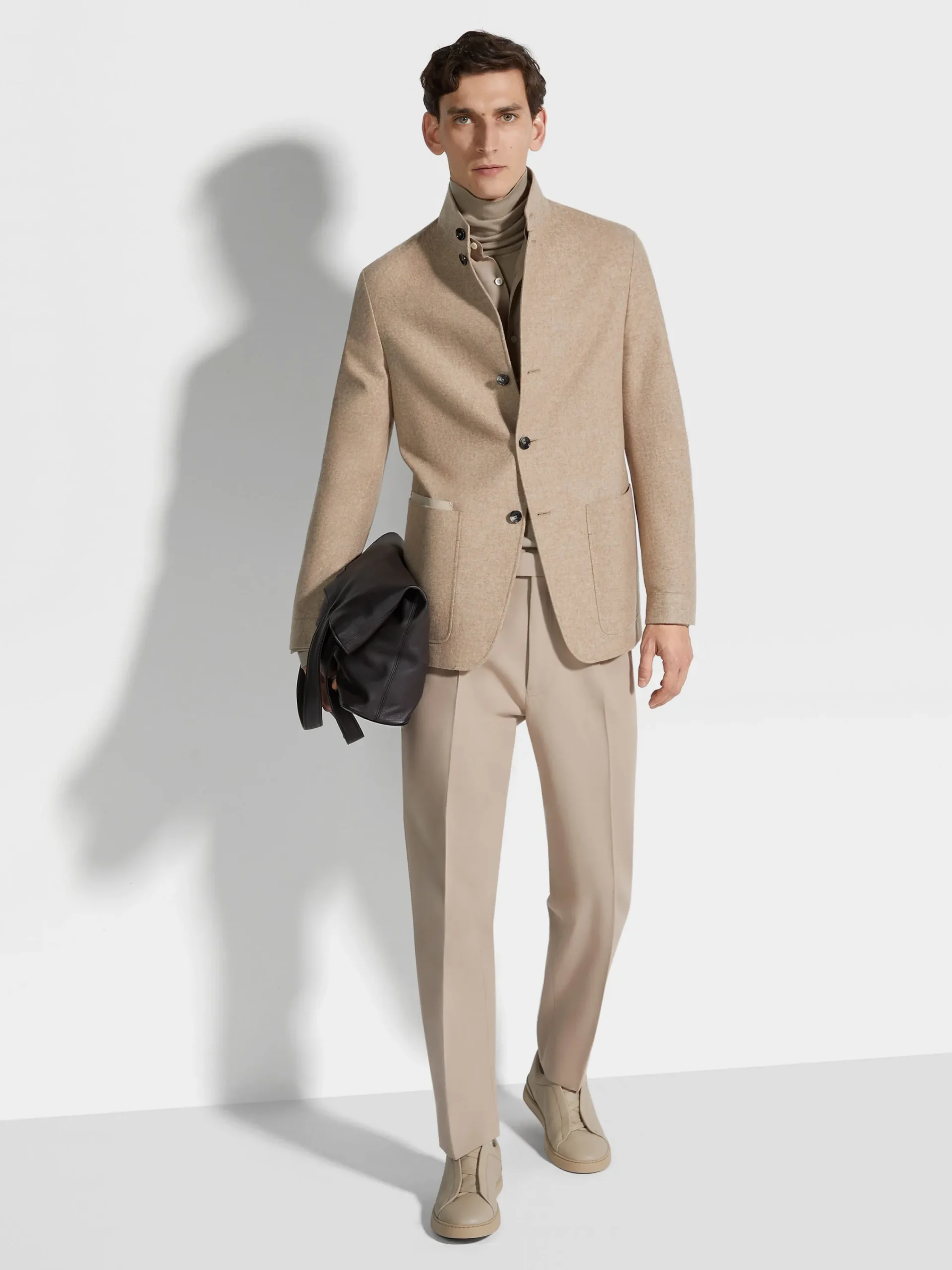 Travel In Style|Overshirts And Chore Jackets>ZEGNA Oasi Cashmere Il Conte Jacket LightTaupeMultimélange