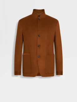 Overshirts And Chore Jackets|Jackets And Coats>ZEGNA Oasi Cashmere Il Conte Jacket DarkFoliage