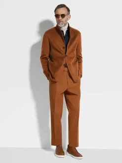 Overshirts And Chore Jackets|Jackets And Coats>ZEGNA Oasi Cashmere Il Conte Jacket DarkFoliage