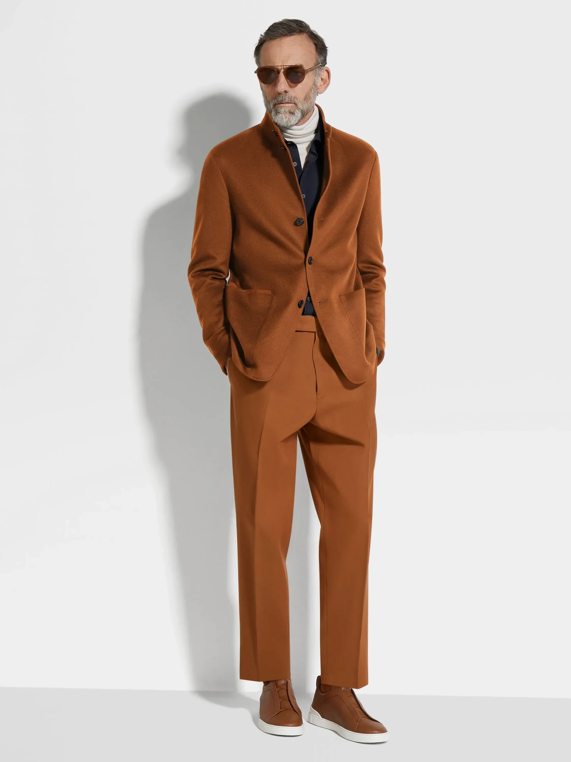 Overshirts And Chore Jackets|Jackets And Coats>ZEGNA Oasi Cashmere Il Conte Jacket DarkFoliage