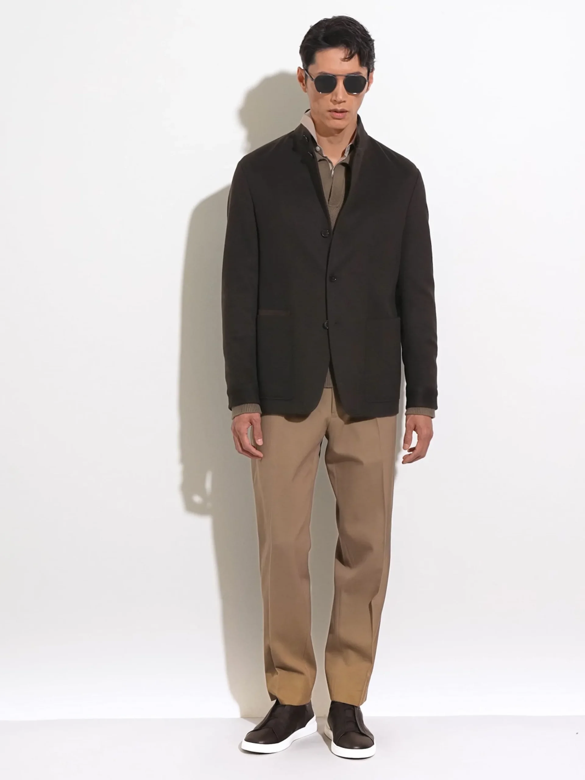 Travel In Style|Overshirts And Chore Jackets>ZEGNA Oasi Cashmere Il Conte Jacket DarkBrown