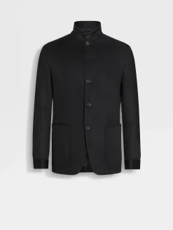 Overshirts And Chore Jackets|Jackets And Coats>ZEGNA Oasi Cashmere Il Conte Jacket Black