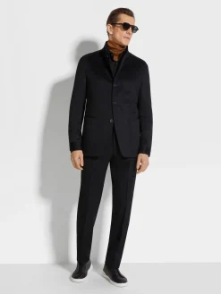 Overshirts And Chore Jackets|Jackets And Coats>ZEGNA Oasi Cashmere Il Conte Jacket Black