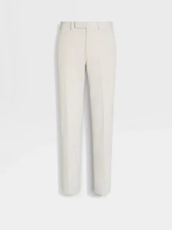 Pants|Suits>ZEGNA Off White Cashco Pants OffWhite