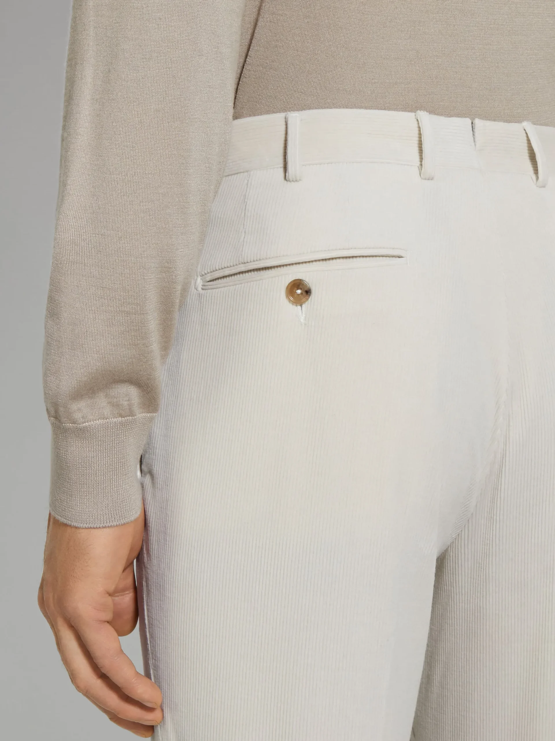 Pants|Suits>ZEGNA Off White Cashco Pants OffWhite