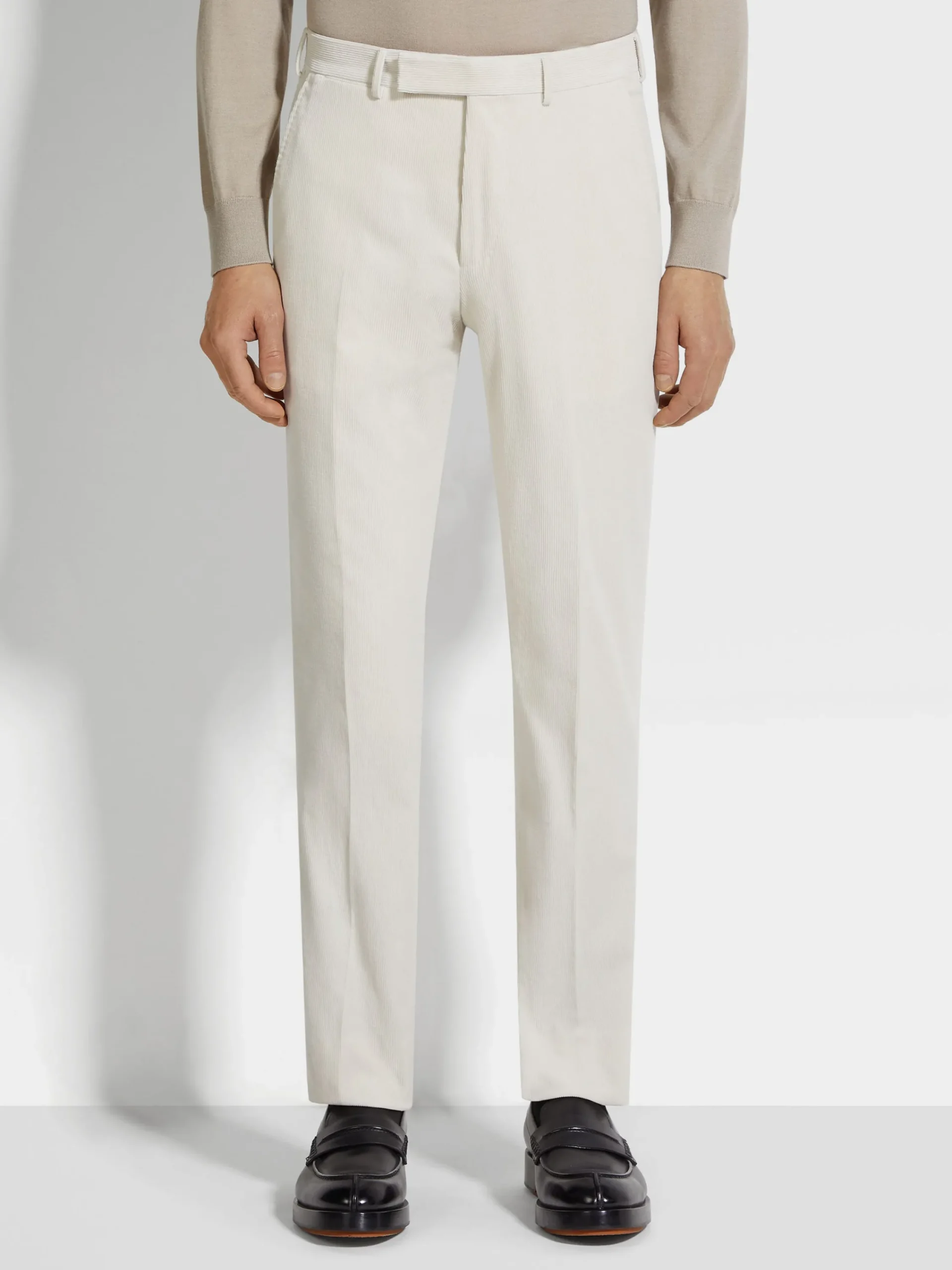 Pants|Suits>ZEGNA Off White Cashco Pants OffWhite