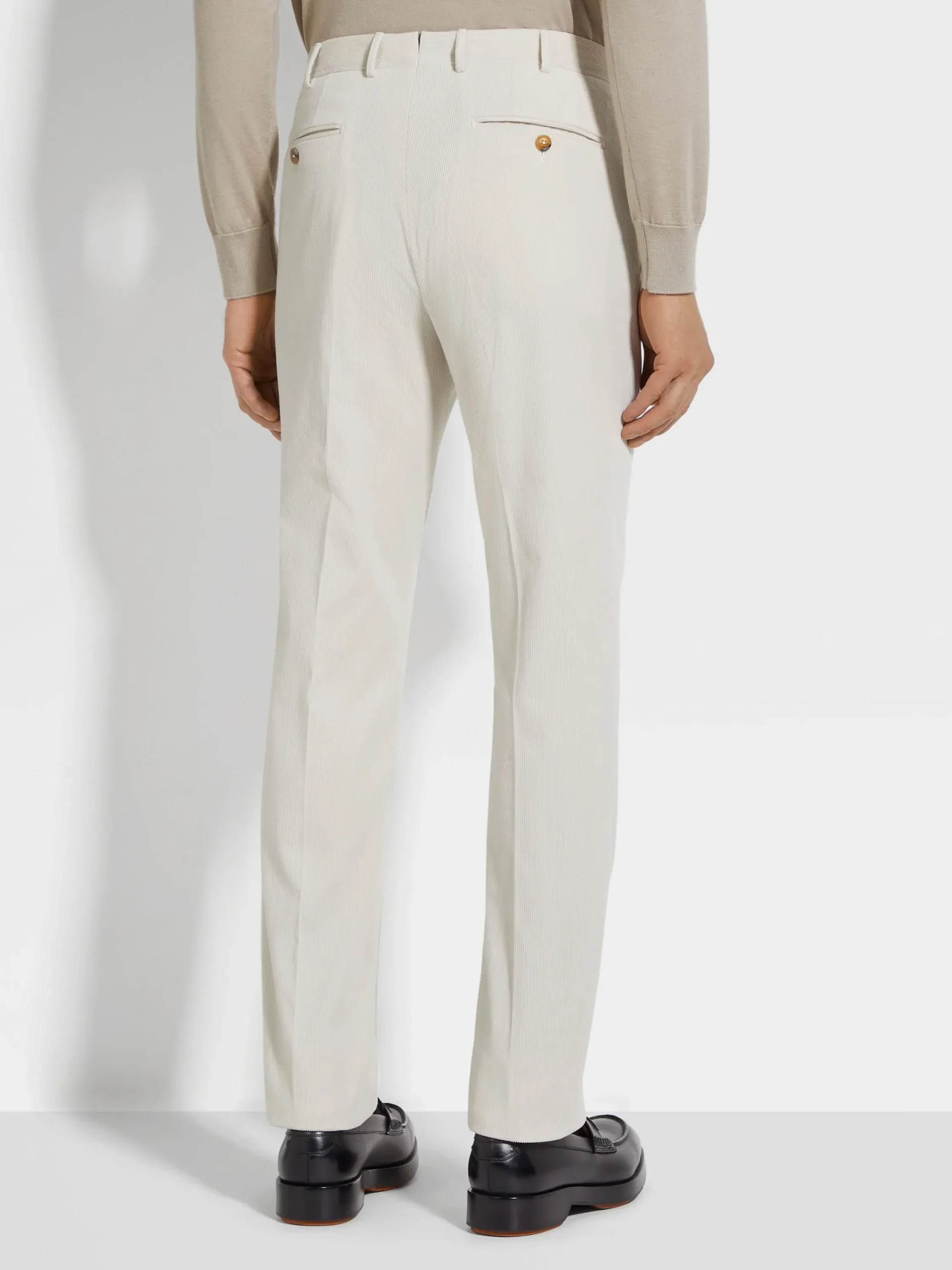Pants|Suits>ZEGNA Off White Cashco Pants OffWhite