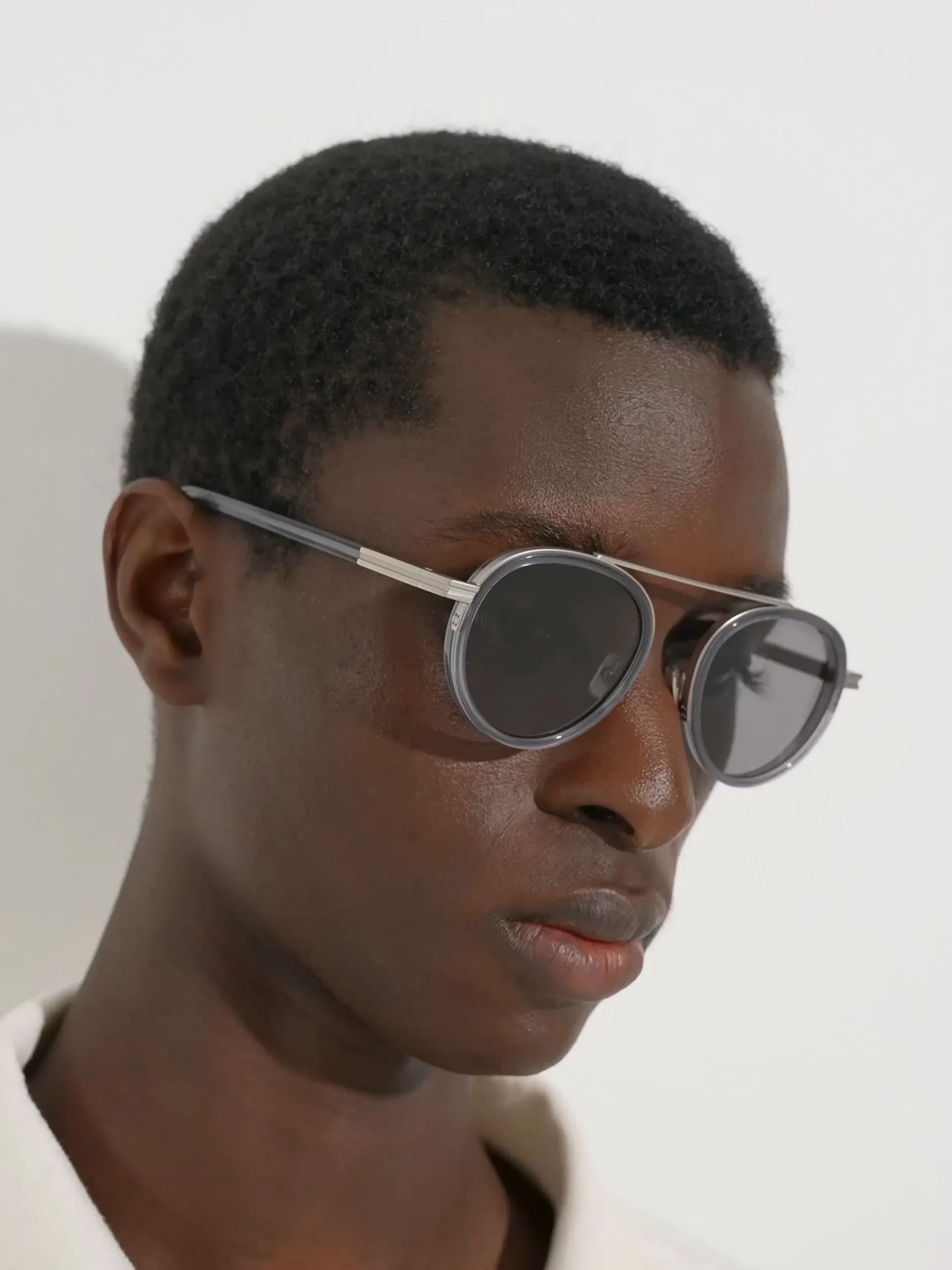 Resort Essentials|Sunglasses>ZEGNA Opal Grey Orizzonte II Acetate and Metal Sunglasses OpalGrey