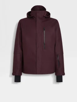 Jackets And Coats>ZEGNA Techmerino™ Wool Ski Jacket DarkPurple