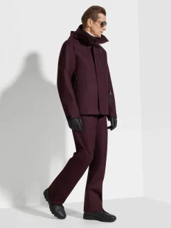 Jackets And Coats>ZEGNA Techmerino™ Wool Ski Jacket DarkPurple