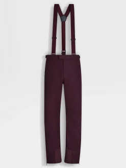 Jackets And Coats>ZEGNA Techmerino™ Wool Ski Pants DarkPurple
