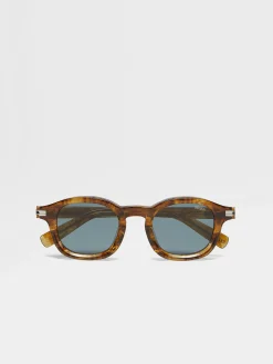 Small Gifts|Travel In Style>ZEGNA Transparent Brown Havana Aurora I Acetate Sunglasses TransparentBrownHavana