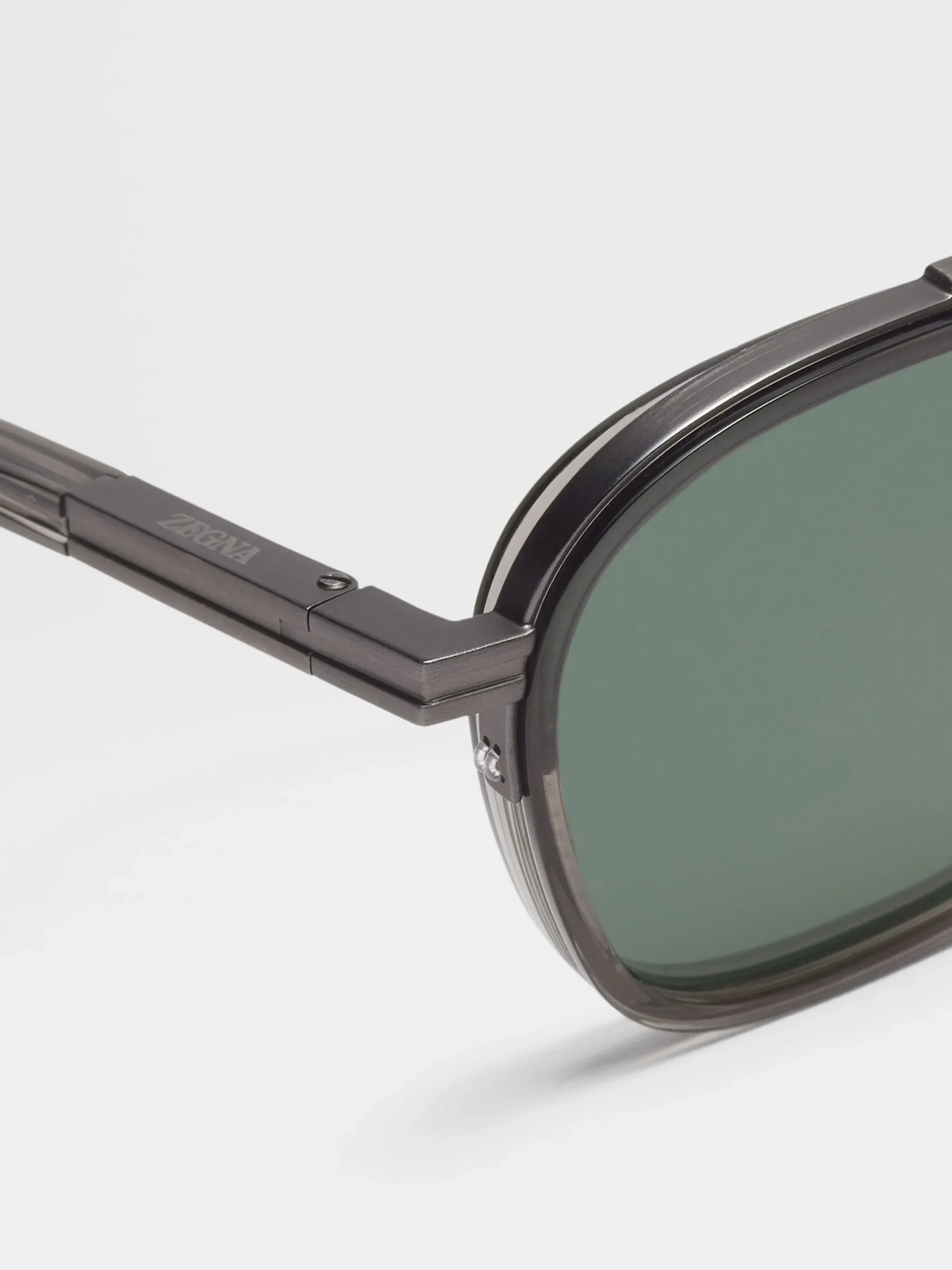 Small Gifts|Travel In Style>ZEGNA Transparent Dark Grey Orizzonte I Acetate and Metal Sunglasses TransparentDarkGrey
