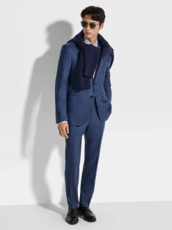 Suits>ZEGNA Utility Blue Centoventimila Wool Suit UtilityBlue