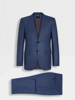 Suits>ZEGNA Utility Blue Centoventimila Wool Suit UtilityBlue