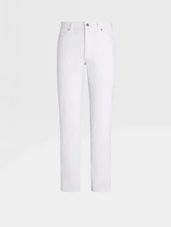 Jeans>ZEGNA Cashco Roccia Pants White