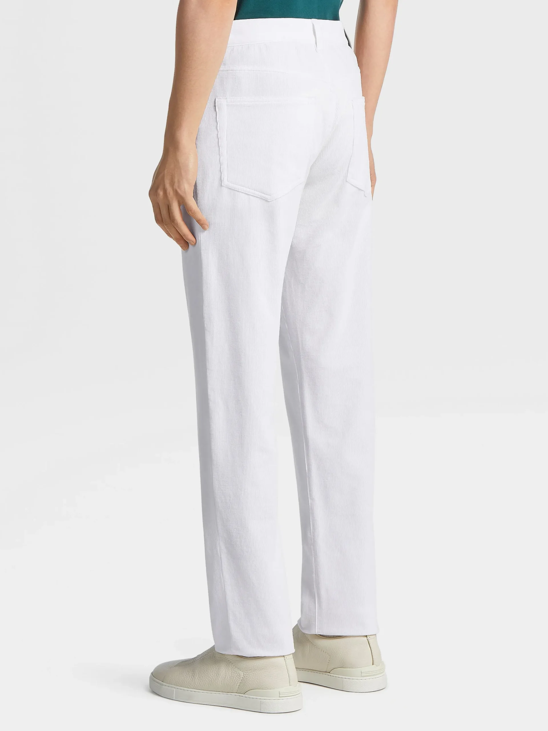 Jeans>ZEGNA Cashco Roccia Pants White