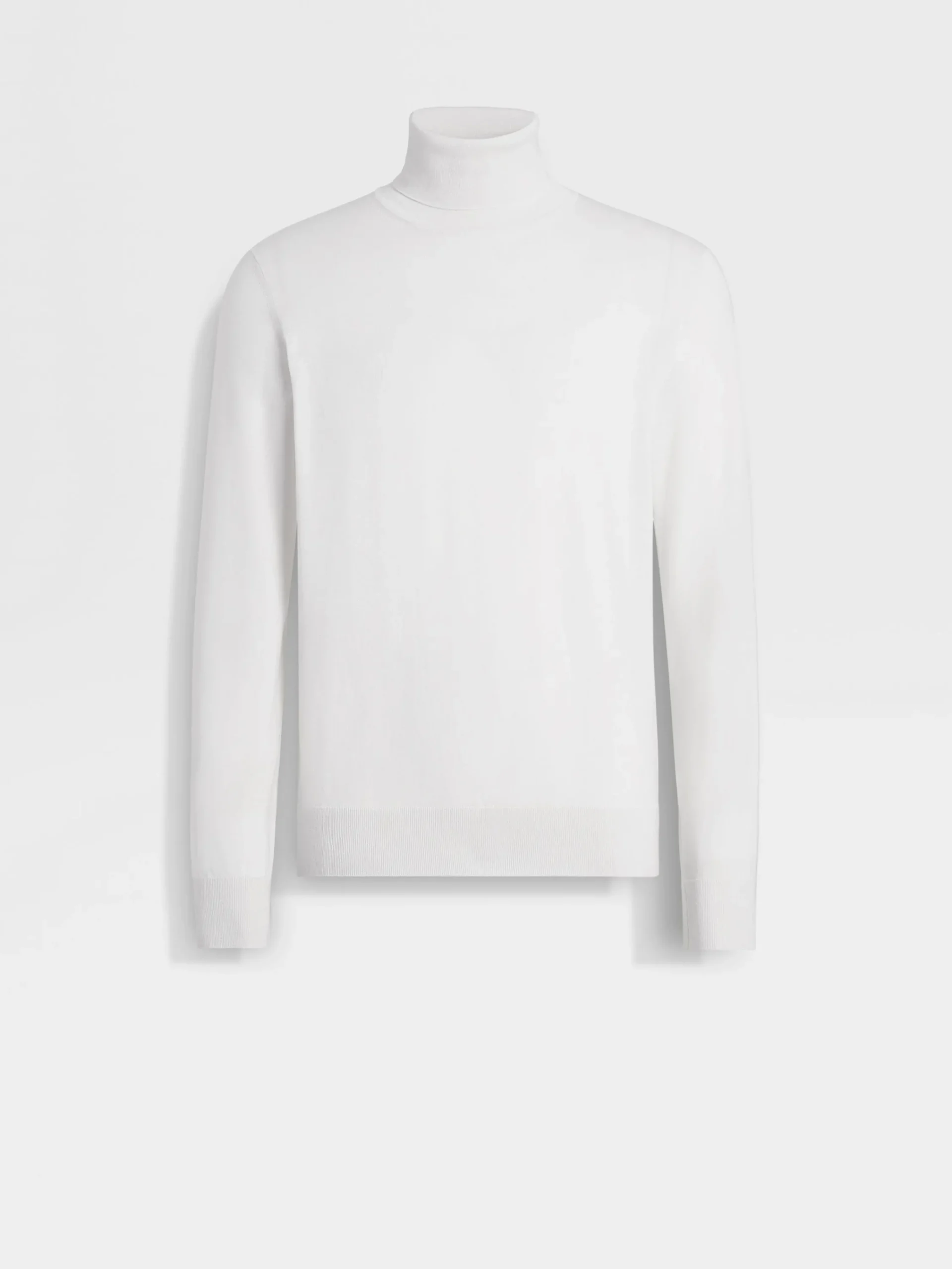 Travel In Style|Sweaters>ZEGNA Cashseta Turtleneck White