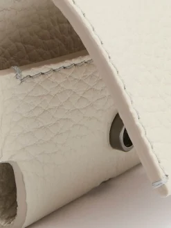 Small Gifts|Bags And Wallets>ZEGNA Deerskin AirPods Pro Case White