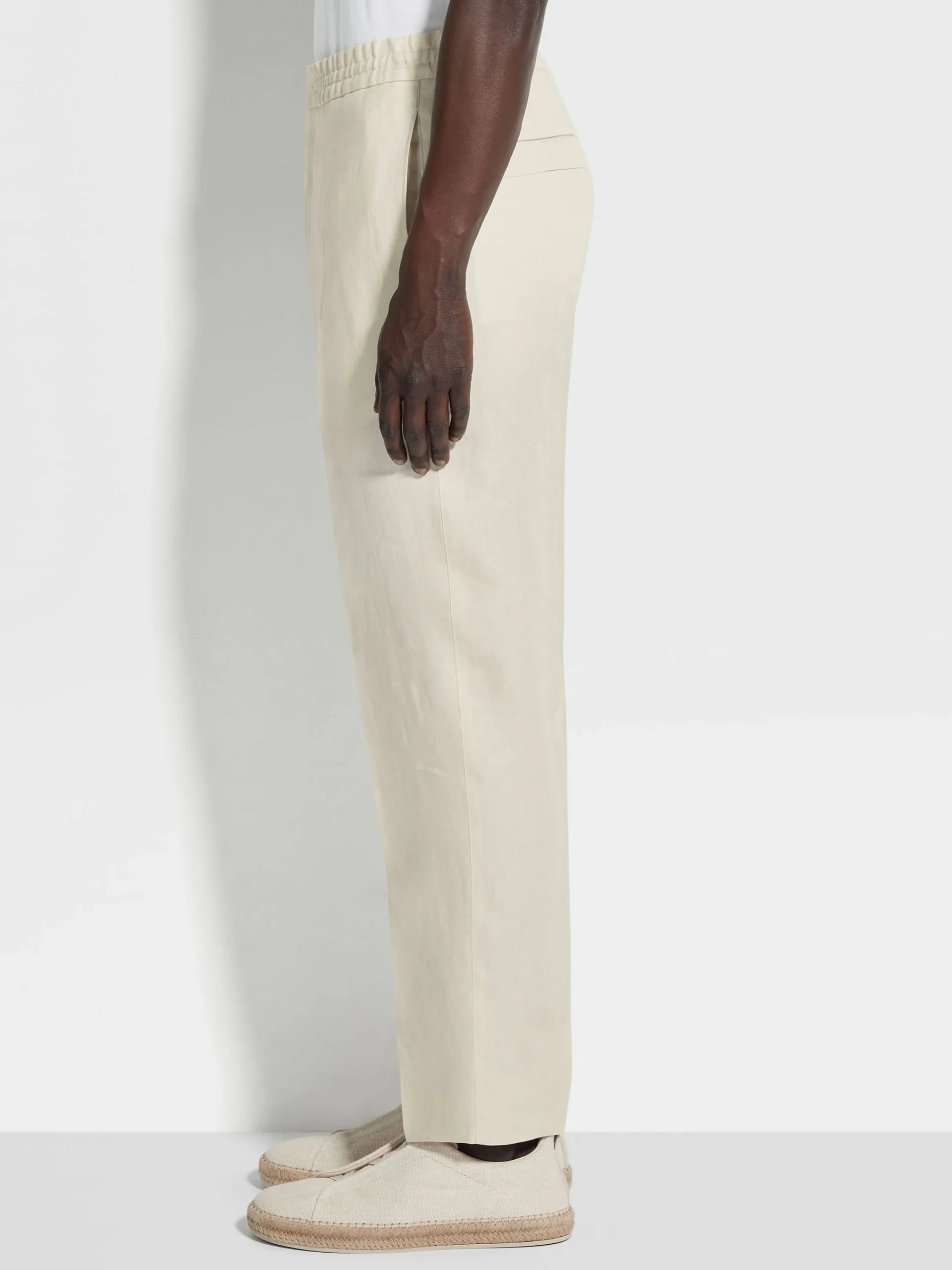 Pants>ZEGNA Oasi Lino Pants White