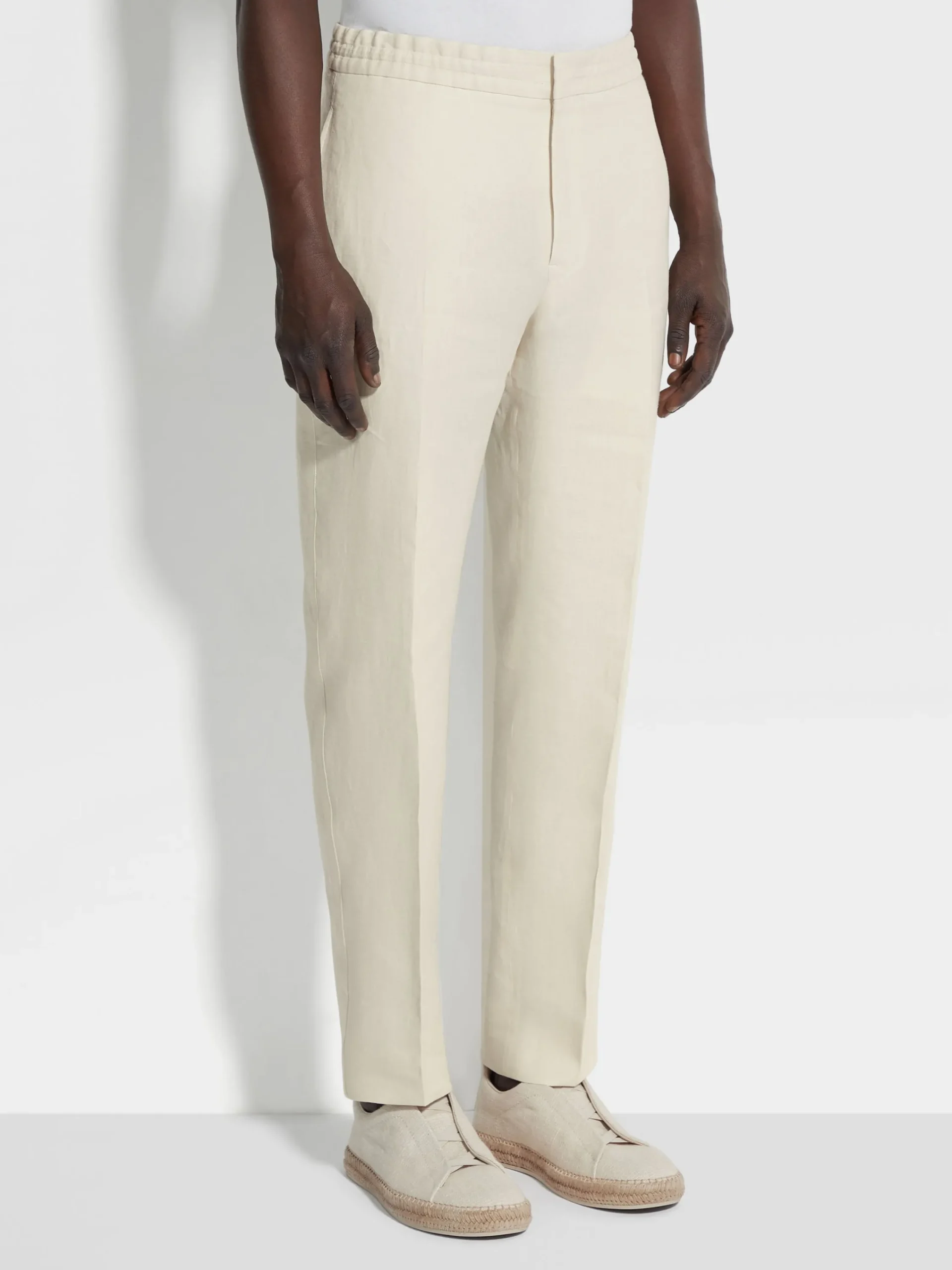 Pants>ZEGNA Oasi Lino Pants White