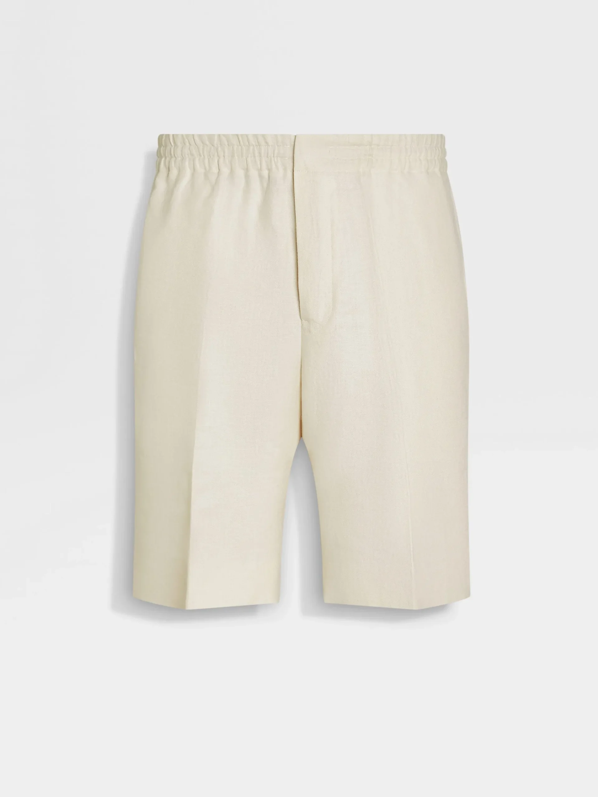 Pants>ZEGNA Oasi Lino Shorts White