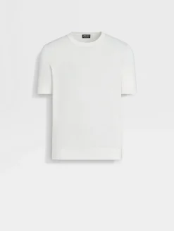 Resort Essentials|Sweaters>ZEGNA Premium Cotton Crewneck White