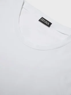 Underwear And Socks|Underwear And Socks>ZEGNA Stretch Cotton T-shirt White