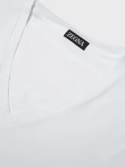 Underwear And Socks|Underwear And Socks>ZEGNA Stretch Cotton T-shirt White