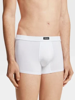 Underwear And Socks|Underwear And Socks>ZEGNA Stretch Modal Trunks White