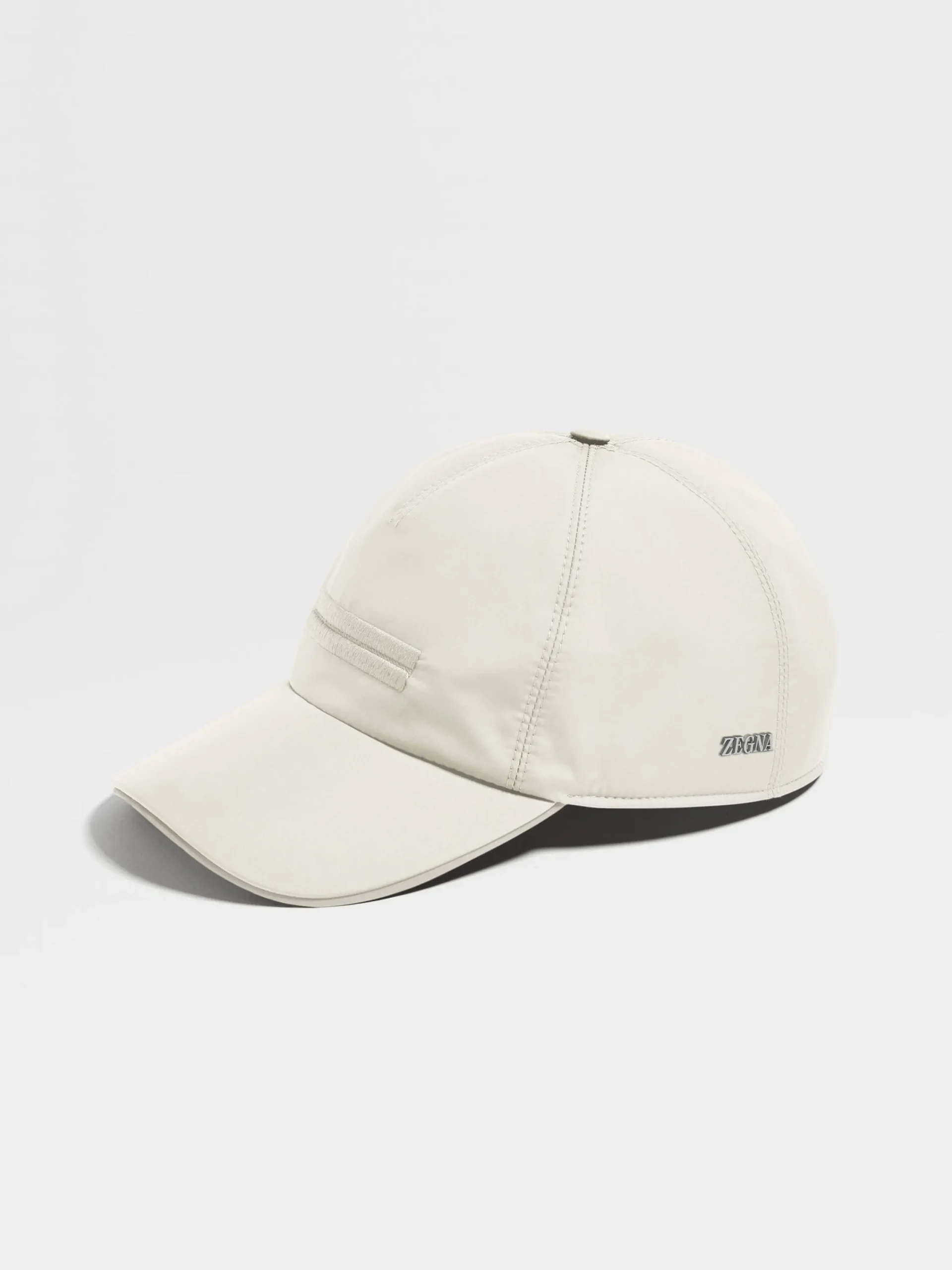 Gloves, Scarves And Hats>ZEGNA Technical Fabric Baseball Cap White