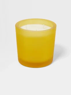 Small Gifts|Lifestyle And Luxury Home Accessories>ZEGNA Silk 3-wick Candle Yellow